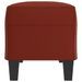 Banc Rouge bordeaux 100x35x41 cm Similicuir - Photo n°4