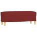 Banc Rouge bordeaux 100x35x41 cm Tissu - Photo n°2