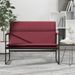 Banc Rouge bordeaux 100x64x80 cm Tissu - Photo n°1