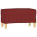 Banc Rouge bordeaux 70x35x41 cm Tissu - Photo n°2