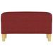 Banc Rouge bordeaux 70x35x41 cm Tissu - Photo n°3