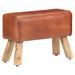 Banc saut de cheval 58cm Marron Cuir véritable et bois manguier - Photo n°1