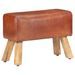 Banc saut de cheval 58cm Marron Cuir véritable et bois manguier - Photo n°7