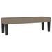 Banc Taupe 100x30x30 cm Tissu - Photo n°2