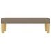 Banc Taupe 100x30x30 cm Tissu - Photo n°3