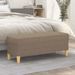 Banc Taupe 100x35x41 cm Tissu - Photo n°1