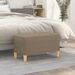 Banc Taupe 70x35x41 cm Tissu - Photo n°1