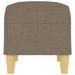 Banc Taupe 70x35x41 cm Tissu - Photo n°4