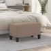 Banc Taupe 70x35x41 cm Tissu microfibre - Photo n°1