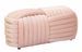 Banc velours rose noué design cosy élégant - Photo n°1