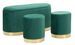 Banc vert avec rangement et 2 tabourets Shopy - Photo n°1