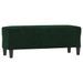 Banc Vert foncé 100x35x41 cm Velours - Photo n°2