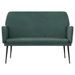 Banc Vert foncé 108x79x79 cm Velours - Photo n°3