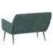 Banc Vert foncé 108x79x79 cm Velours - Photo n°5