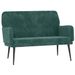 Banc Vert foncé 108x79x79 cm Velours - Photo n°1