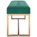 Banc Vert foncé 110x36x45 cm Velours - Photo n°4