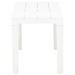 Bancs de jardin 2 pcs Blanc Plastique - Photo n°4