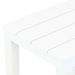 Bancs de jardin 2 pcs Blanc Plastique - Photo n°5