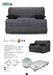 Banquette BZ microfibre 140x200 cm avec rangement Matelas Bultex 15 cm Barnes - Photo n°3