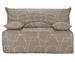 Banquette BZ taupe imprimé 120x190 cm Matelas Starconfort 12 cm Kadria - Photo n°1