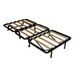 Banquette BZ taupe imprimé 90x190 cm Matelas Starconfort 12 cm Loza - Photo n°7