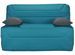 Banquette BZ tissu 140x190 cm avec coffre Matelas Springflex 15 cm Marta - Photo n°1