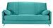 Banquette clic clac tissu 130x190 cm matelas Bultex 14 cm avec rangement Balia - Photo n°1