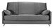Banquette clic clac tissu 130x190 cm matelas Bultex 14 cm avec rangement Balia - Photo n°1