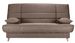 Banquette Clic-clac tissu 130x190 cm matelas Bultex 14 cm avec rangement Boky - Photo n°1