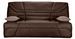 Banquette clic clac tissu 130x190 cm matelas Starbed 13 cm avec coffre de rangement Raka - Photo n°1