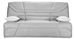 Banquette clic clac tissu 130x190 cm matelas Starbed 13 cm avec coffre de rangement Raka - Photo n°1