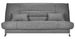 Banquette Clic-clac tissu 130x190 cm matelas Starflex 13 cm avec rangement Malax - Photo n°1