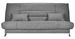Banquette Clic-clac tissu 130x190 cm matelas Starflex 13 cm avec rangement Malax - Photo n°1