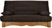 Banquette lit clic-clac 130x190 cm tissu et bois massif avec coffre de rangement Meribel - Photo n°4