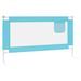 Barrière de sécurité de lit d'enfant Bleu 150x25 cm Tissu - Photo n°4
