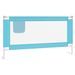 Barrière de sécurité de lit d'enfant Bleu 160x25 cm Tissu - Photo n°2