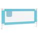 Barrière de sécurité de lit d'enfant Bleu 180x25 cm Tissu - Photo n°2