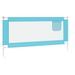 Barrière de sécurité de lit d'enfant Bleu 180x25 cm Tissu - Photo n°4