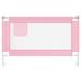 Barrière de sécurité de lit d'enfant Rose 120x25 cm Tissu - Photo n°3