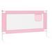 Barrière de sécurité de lit d'enfant Rose 150x25 cm Tissu - Photo n°4