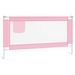 Barrière de sécurité de lit d'enfant Rose 160x25 cm Tissu - Photo n°2