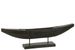 Bateau sur pied en bois noir BLIKA L 100 cm - Photo n°1
