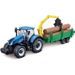 BBURAGO - 1/43 COLLECTION FERME - Tracteur New Holland + remorque a friction - Photo n°1