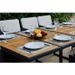 BEAU RIVAGE BOTANICA - Ensemble repas de jardin encastrable 8 personnes- table 225x110cm +8 fauteuils résine tressée +4 poufs - Photo n°6