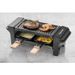 Bestron Appareil a raclette, Mini Grill pour 1 a 2 personnes, avec 2 poelons et 2 spatules, 350 Watts, couleur: noir/bois - Photo n°4