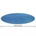 Bestway Couverture solaire de piscine ronde 462 cm Bleu - Photo n°5