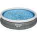 BESTWAY Piscine hors sol Fast Set - Ronde - 366 x 76 cm- Pompe et cartouche de filtration - Photo n°1