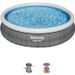 BESTWAY Piscine hors sol Fast Set - Ronde - 366 x 76 cm- Pompe et cartouche de filtration - Photo n°2