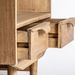 Bibliothèque 4 niveaux 2 tiroirs bois massif de Mindi Nyry 80 cm - Photo n°4