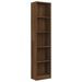 Bibliothèque 5 niveaux Chêne marron 40x24x175cm Bois ingénierie - Photo n°2